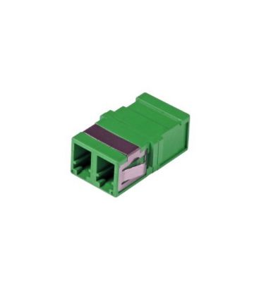 Acoplamiento Keystone monomodo dúplex LC-LC verde