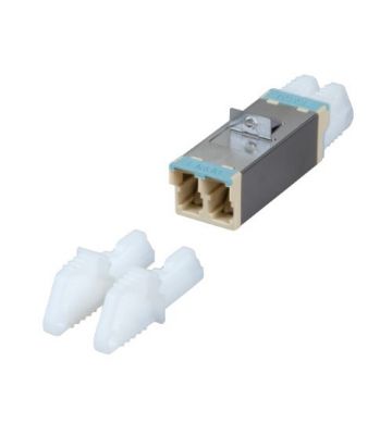 Acoplamiento multimodo E2000-E2000 dúplex turquesa