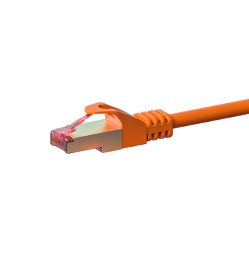 Cable de conexión CAT6 S/FTP (PIMF) de 2 m, color naranja 