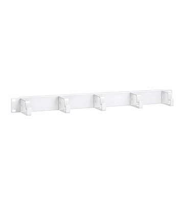 Soporte metálico para cables de 19 pulgadas (1U) - blanco