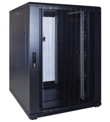 Armario para servidores de 22U con puerta perforada de 800x1200x1200 mm (ancho x profundidad x alto)