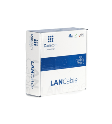 Cable rígido DANICOM CAT5E UTP de 100 m en rollo - LSZH (Eca)