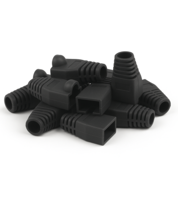 DANICOM Pasacables RJ45 Negro - 10 piezas