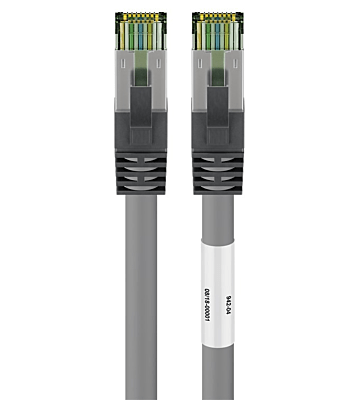 Cable de conexión Cat8 S/FTP (PIMF) de 5 m, color gris