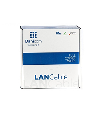 Cable CAT8 S/FTP de 50 m en carrete rígido - LSZH (Dca)