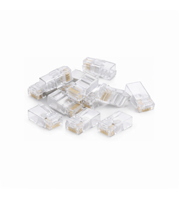 Conector DANICOM UTP CAT6 RJ45 - para núcleo sólido - 10 unidades
