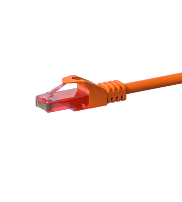 Cable de conexión UTP CAT6 de 5 m, color naranja - 100% cobre