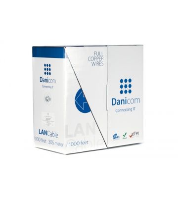 DANICOM CAT6 FTP 305m cable en rollo flexible - PVC (Fca)