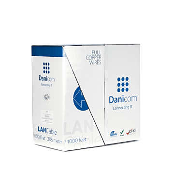 Cable DANICOM CAT5E FTP 305m en rollo rígido - LSZH (Dca)