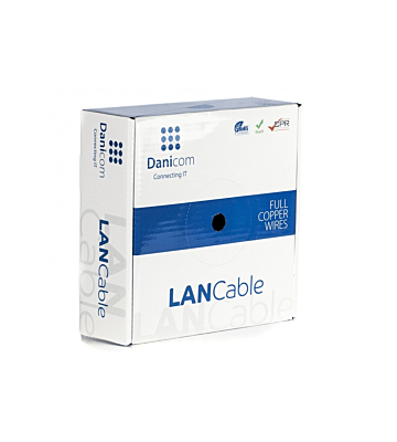 DANICOM CAT6 FTP 50m cable en rollo rígido - LSZH (Dca)