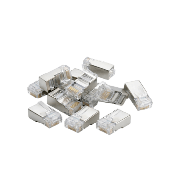 Conector DANICOM FTP CAT6 RJ45 - para núcleo sólido - 10 unidades