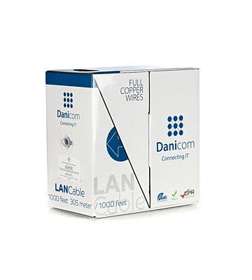 Cable DANICOM CAT5E UTP 305m en rollo rígido - LSZH (Dca)