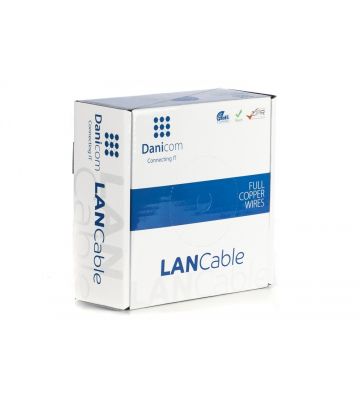 Cable flexible DANICOM CAT5E UTP de 50 m en rollo - PVC (Fca)