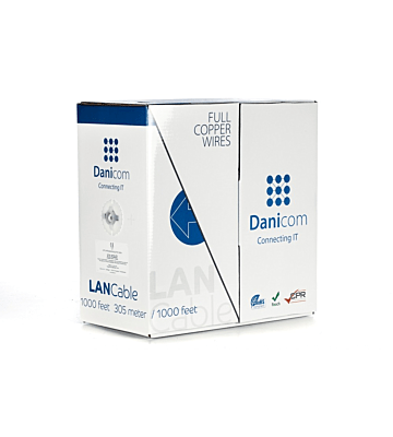 Cable DANICOM CAT6 UTP 305m en rollo rígido - LSZH (Dca)