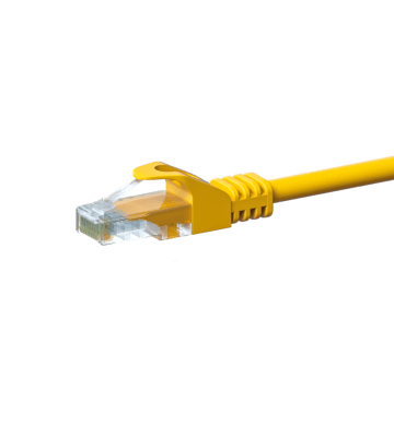 Cable de conexión UTP CAT5e de 2 m, color amarillo - CCA