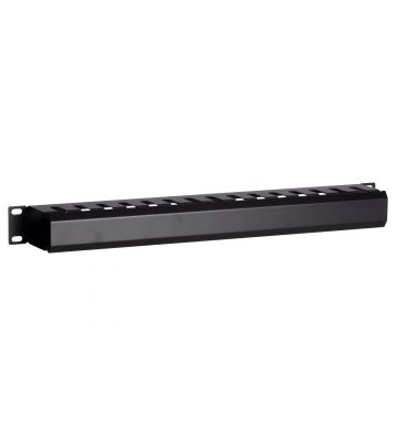 Canaleta para cables de 19 pulgadas con placa de cubierta 1U