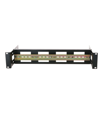 Carril DIN 2U para racks de 19 pulgadas - profundidad ajustable