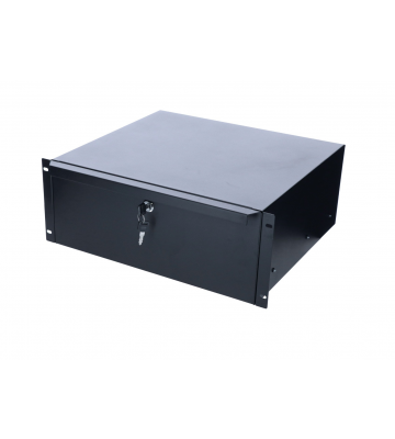 Cajón metálico con cerradura de 19 pulgadas - 4U