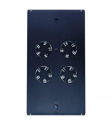 Paquete de ventiladores con 4 ventiladores y termostato, apto para armarios de servidores de 1000 mm de profundidad.