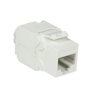 Conector Keystone UTP CAT6a - Sin herramientas - Blanco