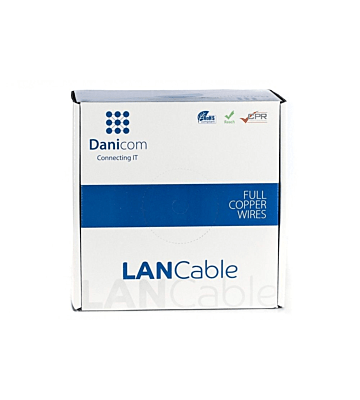 Cable CAT8 S/FTP de 50 m en carrete rígido - LSZH (Dca)