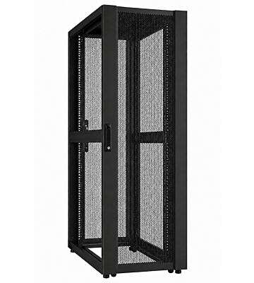 Armario para servidores de centro de datos de 42U con puerta perforada de 600x1000x2000 mm (ancho x profundidad x alto).