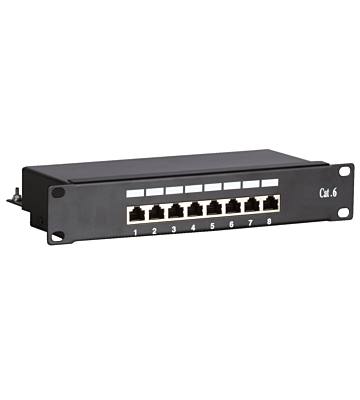Panel de conexión FTP CAT6 de 10 pulgadas - 8 puertos