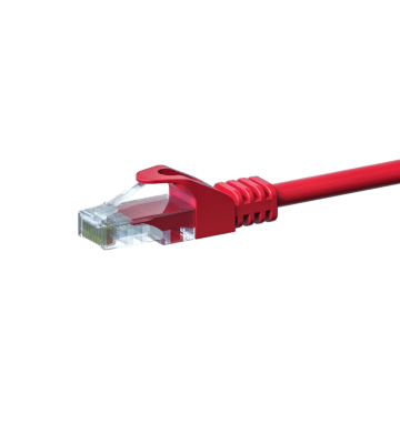 Cable de conexión UTP CAT5e de 2 m, rojo - CCA