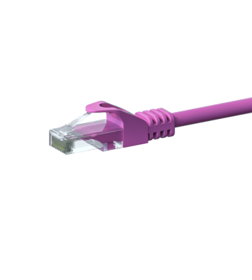 Cable de conexión UTP CAT6 de 2 m, color rosa - CCA