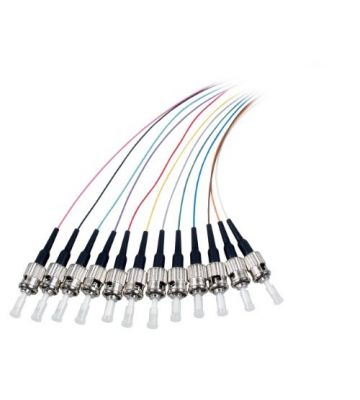 Juego de 12 piezas de cable flexible de fibra de vidrio OM3 de colores ST