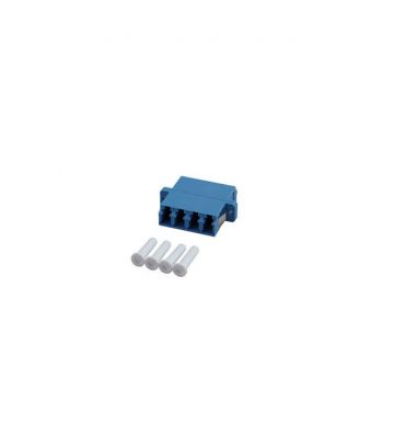 Acoplamiento monomodo LC-LC cuádruple azul de 4 vías