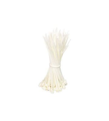 Bridas para cables de 100 mm, color natural - 100 unidades
