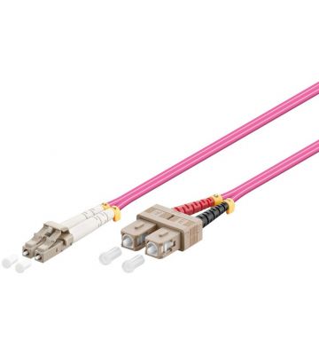 Cable de fibra óptica LC-SC OM4 de 10 m