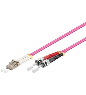 Cable de fibra óptica LC-ST OM4 de 20 m