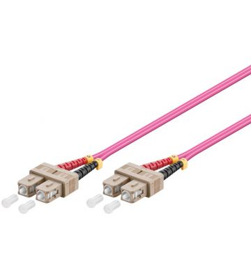 Cable de fibra óptica SC-SC OM4 de 15 m