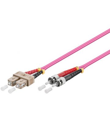 Cable de fibra óptica SC-ST OM4 de 3 m