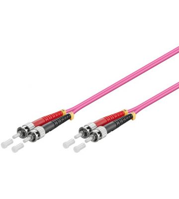Cable de fibra óptica ST-ST OM4 de 0,50 m