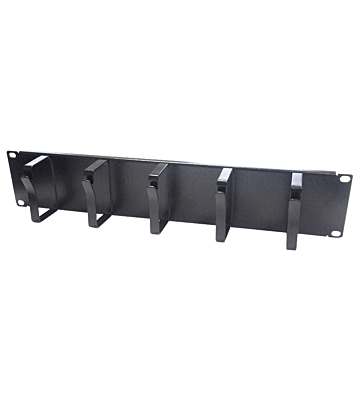 Soporte metálico para cables de 19 pulgadas y 2U