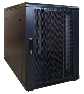 Armario para miniservidor de 15U con puerta perforada de 600x1000x860 mm (ancho x profundidad x alto)