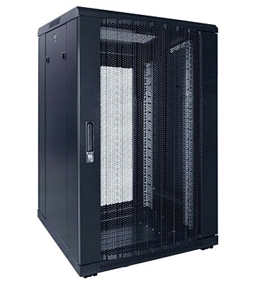 Armario para servidores de 18U con puerta perforada de 600x600x1000 mm (ancho x profundidad x alto)