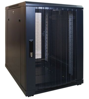Armario para miniservidor de 15U con puerta perforada de 600x800x860 mm (ancho x profundidad x alto)
