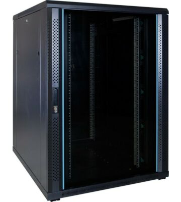 Armario para servidores de 22U con puerta de cristal de 800x1000x1200 mm (ancho x profundidad x alto)