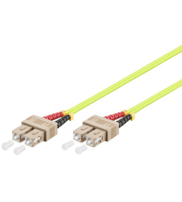 Cable de fibra óptica SC-SC OM5 (optimizado para láser) de 10 m