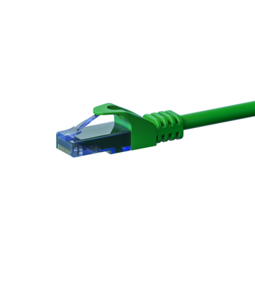 Cable de conexión UTP CAT6a de 7,50 m, color verde - 100 % cobre