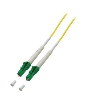 Cable de fibra óptica simplex OS2 LC/APC-LC/APC de 1 m