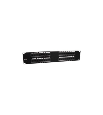 Panel de conexión UTP de 19 pulgadas y 2U con 32 conectores RJ45 Cat 5e.