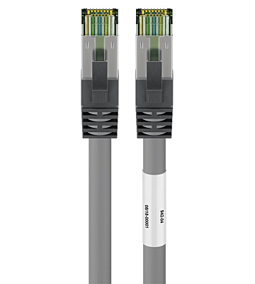 Cable de conexión Cat8 S/FTP (PIMF) de 5 m, color gris