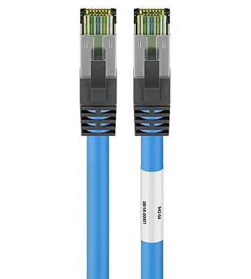 Cable de conexión Cat8 S/FTP (PIMF) de 2 m, color azul