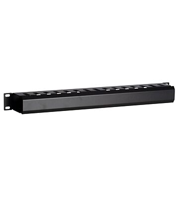 Canaleta para cables de 19 pulgadas con placa de cubierta 1U
