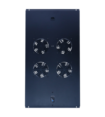 Paquete de ventiladores con 4 ventiladores y termostato adecuado para armarios de servidores de pie con una profundidad de 1000 mm